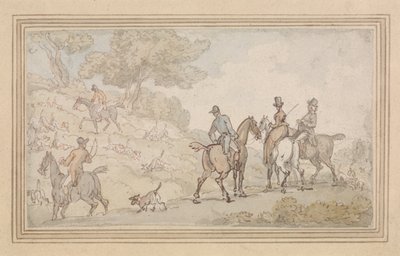 Deksel tekenen door Thomas Rowlandson